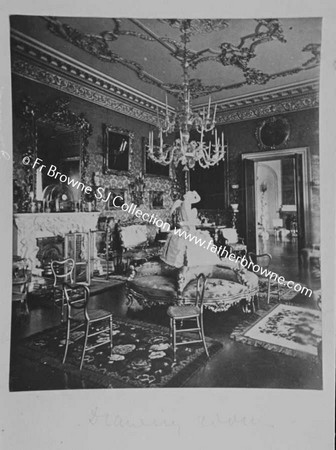 COPIES OF OLD PHOTOS LENT BY LORD CASTLEROSSE  DRAWING ROOM NOW CHAPEL